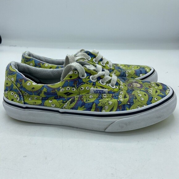 Disney Vans Toy Story ALIENS Glow In The Dark Shoes kids Size 2.5 - Picture 5 of 6